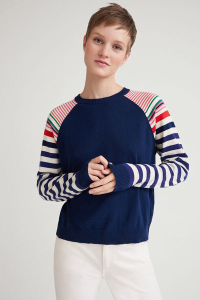 Desigual Stripy Sleeved Jumper