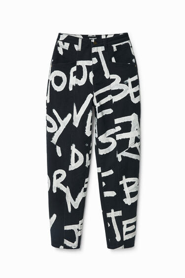 Desigual Manifesto Trousers