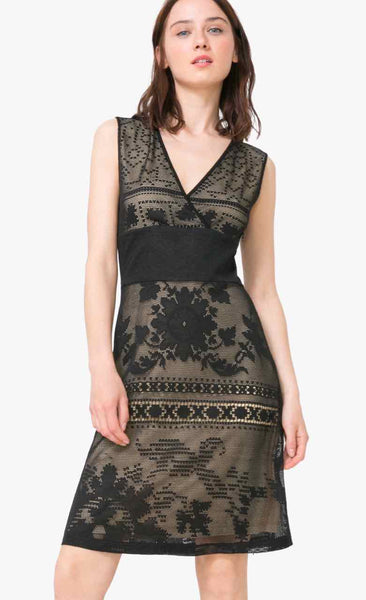 Desigual Floral Lace Dress