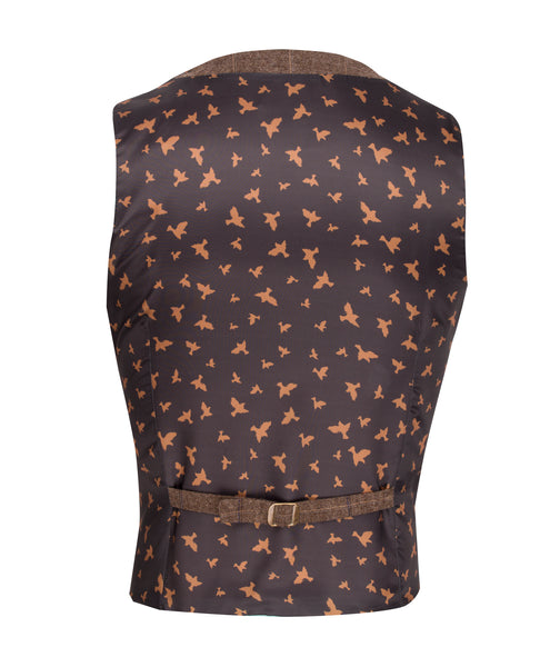 Fratelli Uniti Navy Waistcoat with Fine Check