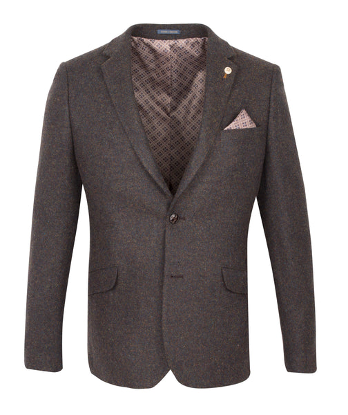 Two Button Suit Blazer Brown by Guide London