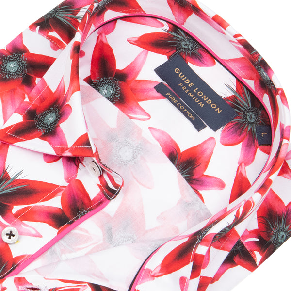 Guide London Wild Orchid Long Sleeve Shirt