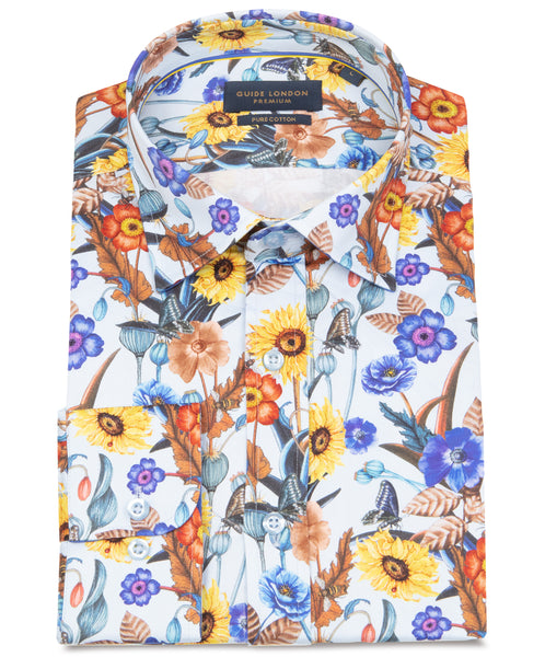 Guide London Garden Print Shirt Long Sleeve