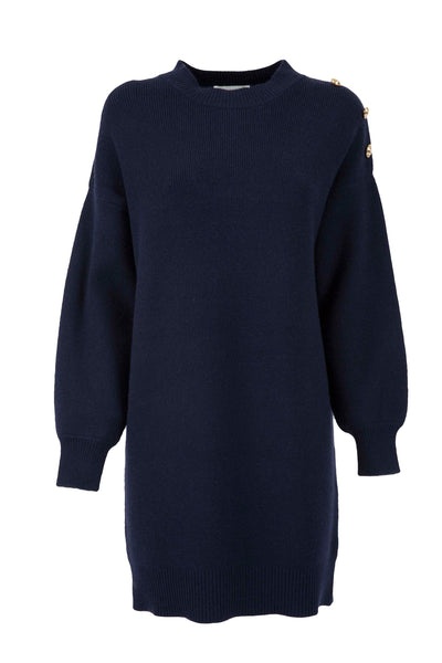 Silvian Heach Jersey Dress With Button Details