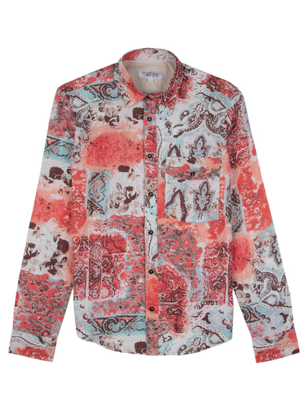 Pearly King 'Wake' Pale Red Shirt