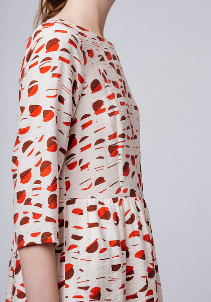 Compania Fantastica Geometric Pattern Dress