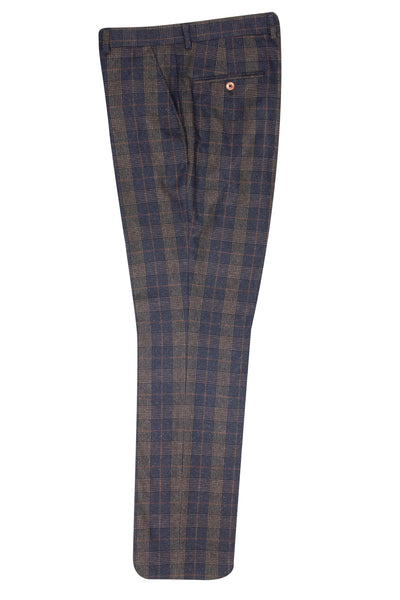 Guide London Navy Check Trousers