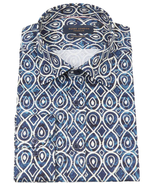 Guide London Tile Print Long Sleeve Shirt